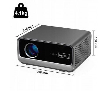 Rzutnik Android Google Tv Full Hd 4K 39000Lm Wifi Przenośny Smart Zenwire G60