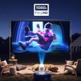 Mini Projektor Android Wifi Rzutnik Full Hd Bluetooth Z Baterią Zenwire K400